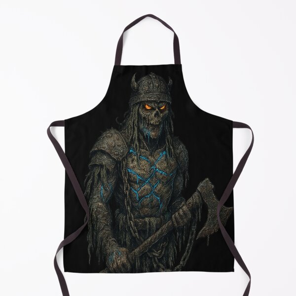 Item preview, Lightning Draugr Viking Zombie Glowing Blue Veins designed and sold by Mythborn Saga.