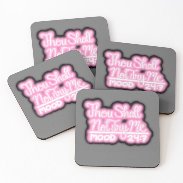 Item preview, Soft Pink Neon Sarcasm Quote_V1_black outline_shadow designed and sold by Kaimarbe | Cute Stickers & Apparel.