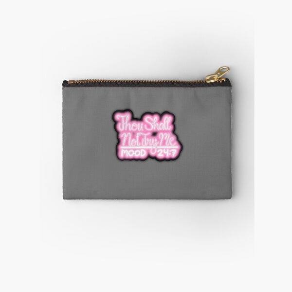 Item preview, Soft Pink Neon Sarcasm Quote_V1_black outline_shadow designed and sold by Kaimarbe | Cute Stickers & Apparel.