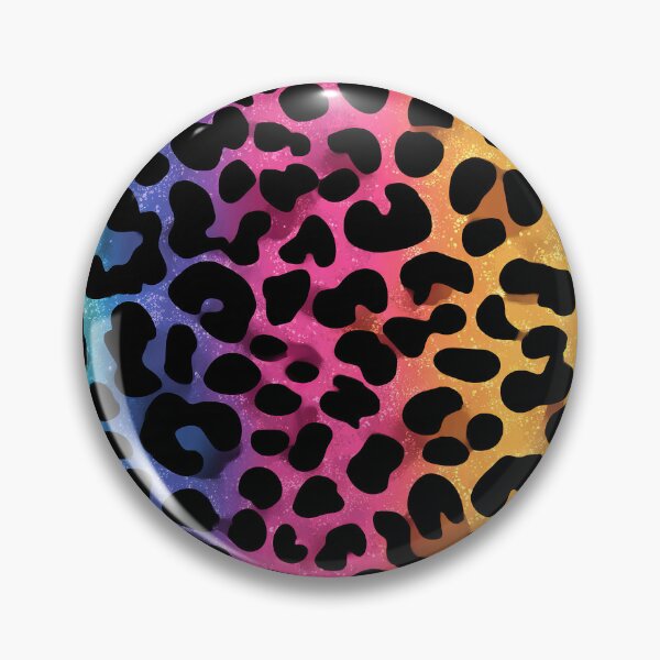 Item preview, Rainbow Neon Leopard Print Pattern designed and sold by WatercolorLane.