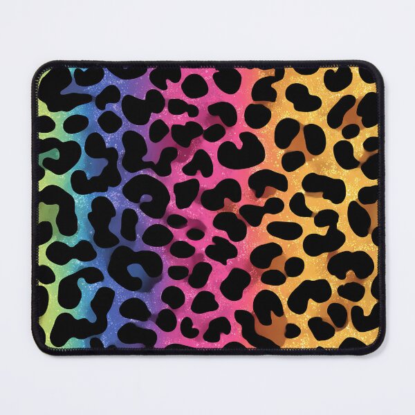 Item preview, Rainbow Neon Leopard Print Pattern designed and sold by WatercolorLane.