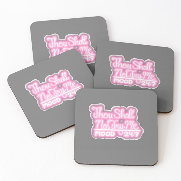 Item preview, Soft Pink Neon Sarcasm Quote_V1_white outline_no shadow designed and sold by Kaimarbe | Cute Stickers & Apparel.