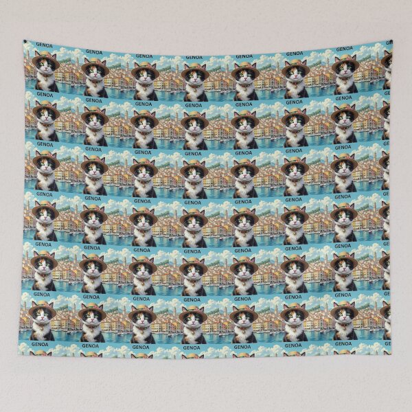 Item preview, Cat Lady in Genoa---For Calico And Italian Lovers designed and sold by craftybegonia.