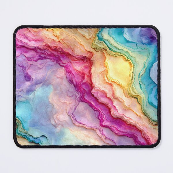 Item preview, Pastel Rainbow Agate Marble Abstract designed and sold by WatercolorLane.