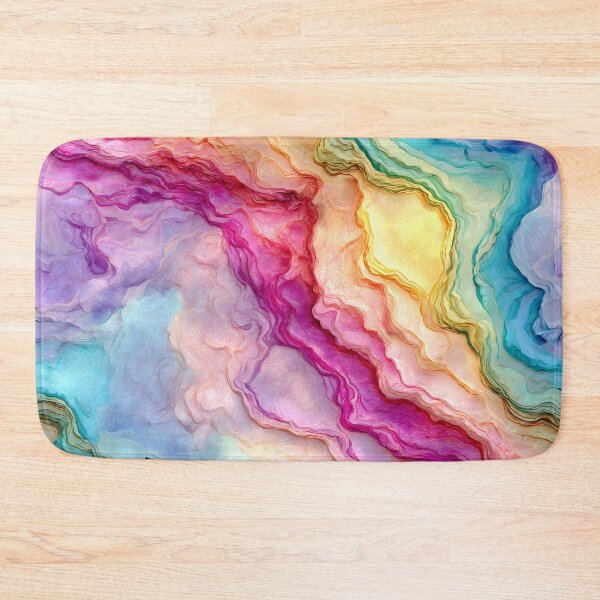 Item preview, Pastel Rainbow Agate Marble Abstract designed and sold by WatercolorLane.
