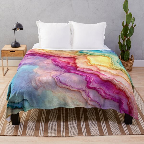 Item preview, Pastel Rainbow Agate Marble Abstract designed and sold by WatercolorLane.