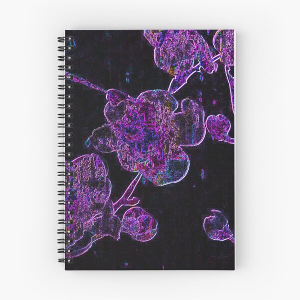 Item preview, Purple Bloom – Neon Botanical Art | Chromatic Orchids Collection designed and sold by BatNature.