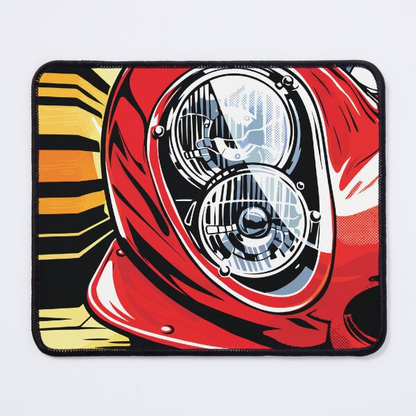 Item preview, Red Classic Car Headlight Close Up Art designed and sold by RamyGallery.
