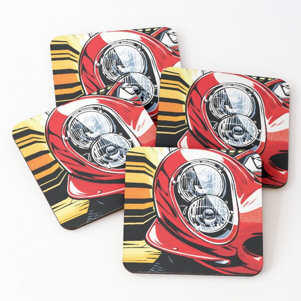 Item preview, Red Classic Car Headlight Close Up Art designed and sold by RamyGallery.