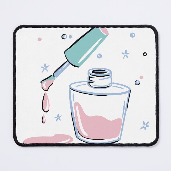 Item preview, Aesthetic Mystic Pink Nail Polish Bottle designed and sold by debbiebento.