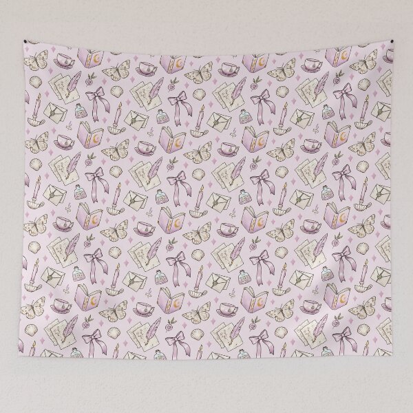 Item preview, Light Pink Academia Pattern designed and sold by Ellen Wilberg.
