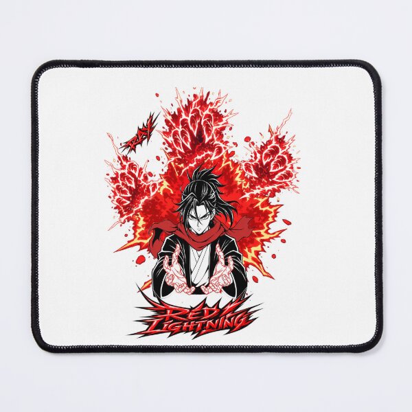 Item preview, Red Lightning Anime Warrior Power Aura Streetwear Design designed and sold by RAYapparel.