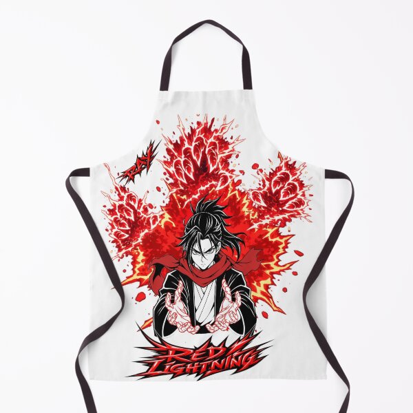 Item preview, Red Lightning Anime Warrior Power Aura Streetwear Design designed and sold by RAYapparel.