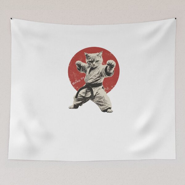 Item preview, Gritty Kung Fu Master Cat designed and sold by sidki-SDK.