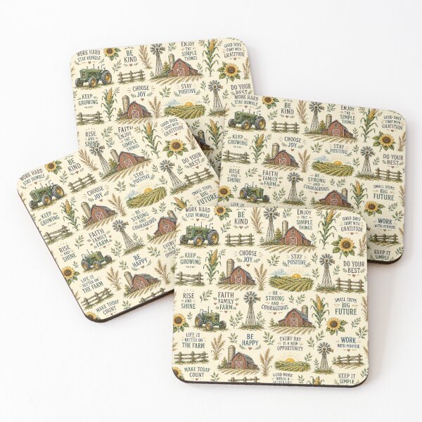 Item preview, Farmhouse Motivation Pattern designed and sold by DoingTheChores.