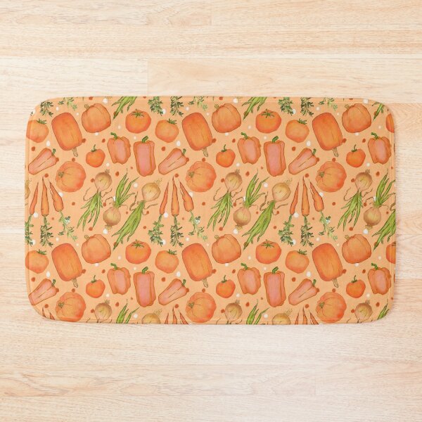 Item preview, Orange Veggie pattern, assorted garden vegetables designed and sold by EmmaSB-Designs.