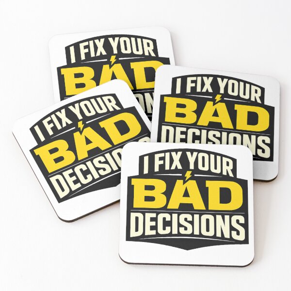 Item preview, I Fix Your Bad Decisions Funny Electrician Gift Shirt designed and sold by The Daily Goods.
