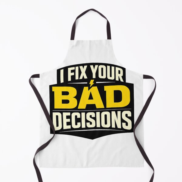 Item preview, I Fix Your Bad Decisions Funny Electrician Gift Shirt designed and sold by The Daily Goods.