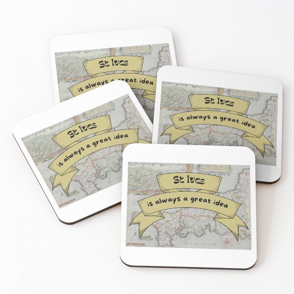 Item preview, St Ives is Always a Great Idea on a Vintage Map designed and sold by S-and-W-4ever.