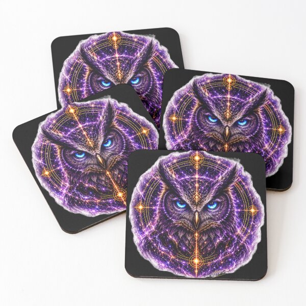 Item preview, Cosmic Guardians: Owl – Astral Wisdom designed and sold by KingofHearts25.