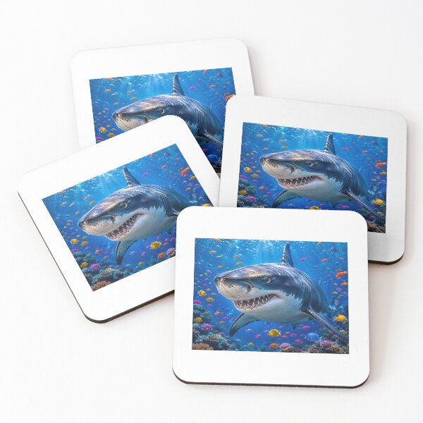 Item preview, Fierce Shark Underwater Paradise designed and sold by riki2365.