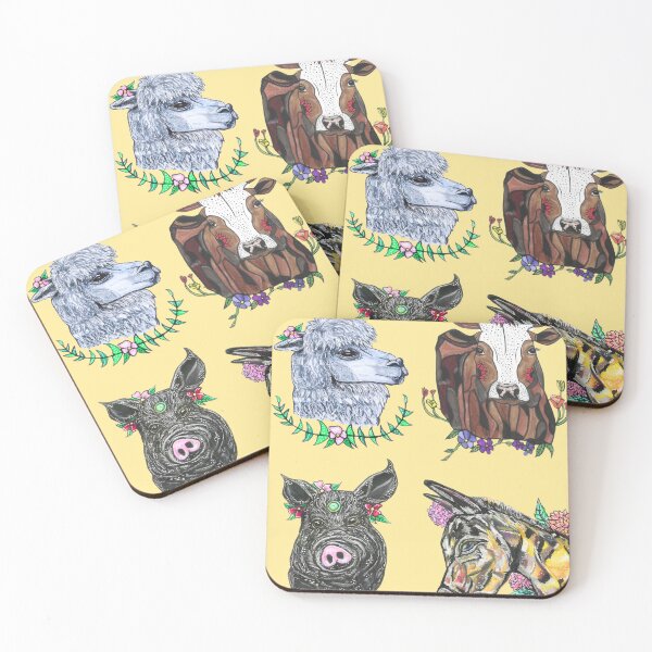 Item preview, Four Farm Animal Friends designed and sold by Ruby Tiger Creations.