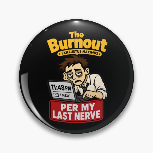 Item preview, The Burnout Per My Last Nerve Humor designed and sold by Sayitaniway.