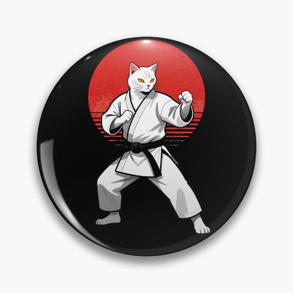 Item preview, Zen White Belt Karate Cat designed and sold by sidki-SDK.