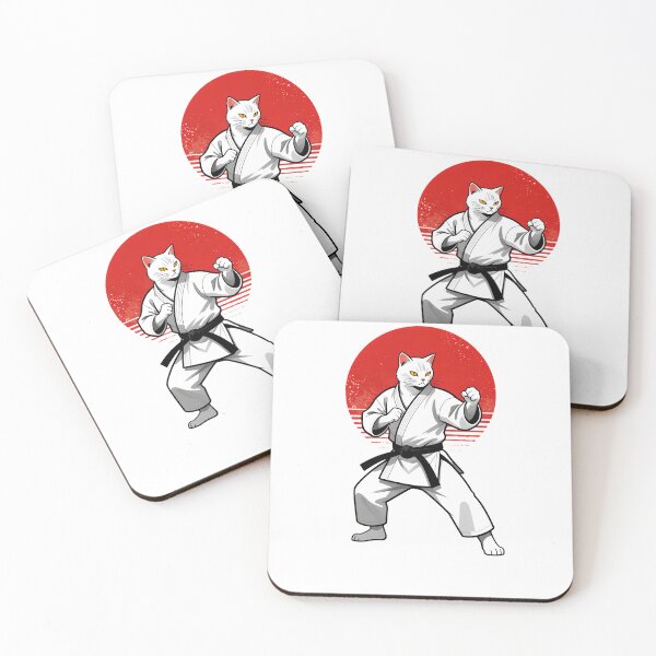 Item preview, Zen White Belt Karate Cat designed and sold by sidki-SDK.