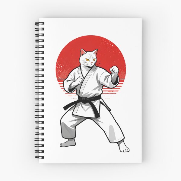 Item preview, Zen White Belt Karate Cat designed and sold by sidki-SDK.
