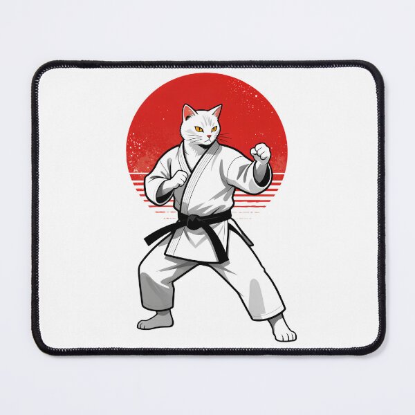 Item preview, Zen White Belt Karate Cat designed and sold by sidki-SDK.