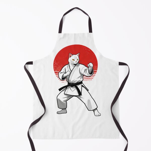 Item preview, Zen White Belt Karate Cat designed and sold by sidki-SDK.