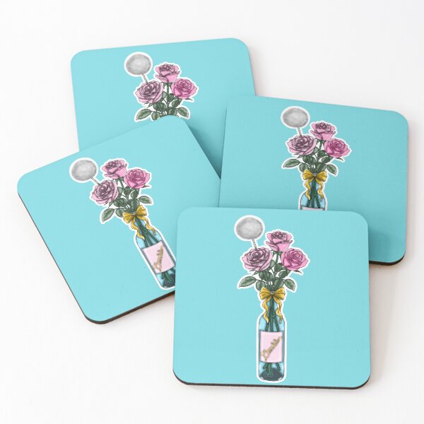 Item preview, Dandelion Wine Rose Bouquet Botanical with Bow designed and sold by Kaimarbe | Cute Stickers & Apparel.