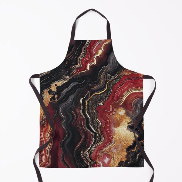 Item preview, Crimson Black Gold Agate Marble designed and sold by WatercolorLane.