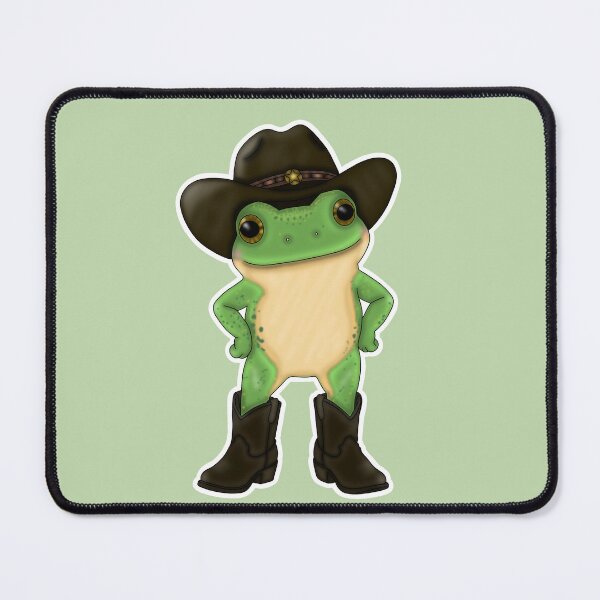 Item preview, Froggy Went A Courtin Cowboy Frog designed and sold by Kaimarbe | Cute Stickers & Apparel.