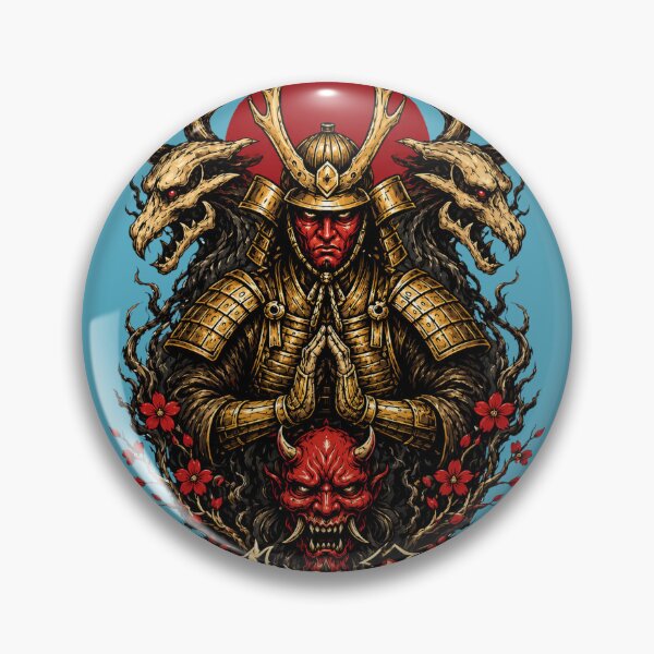 Item preview, Wrath of the Ronin Gothic Samurai Demon Mask Japanese Streetwear Design designed and sold by madmattx.