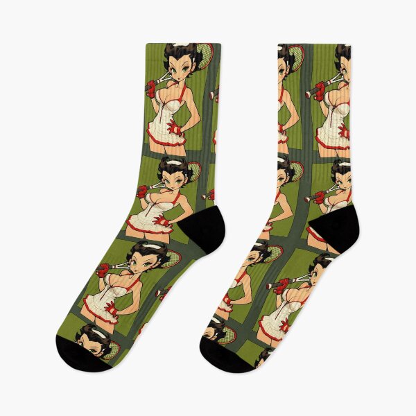 Item preview, Betty Tennis Pinup anime cartoon girl designed and sold by blackdogshop.