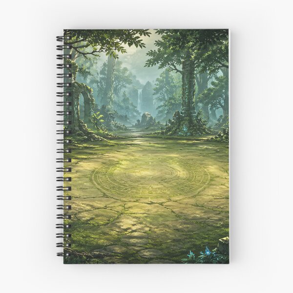 Item preview, Mystical Elven Forest Ruins Tabletop Gaming Playmat designed and sold by Mythborn Saga.