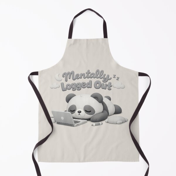Item preview, Mentally Logged Out Panda | Cute Kawaii Work Burnout Laptop Meme designed and sold by Moons Studio.