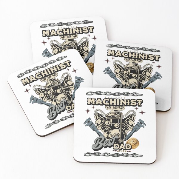 Item preview, Machinist Best Dad Ever designed and sold by Pouls and Prints.
