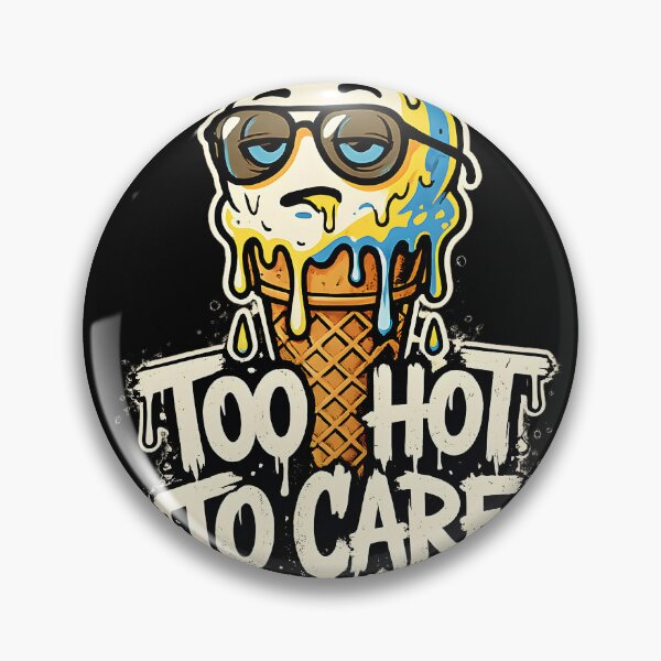 Item preview, Funny Melting Ice Cream with Sunglasses - Too Hot To Care designed and sold by artdesingart.