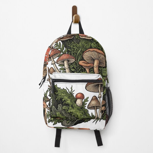 Item preview, Vintage Mushroom Cluster & Snail - Goblincore Forest designed and sold by Retro Mood Co.