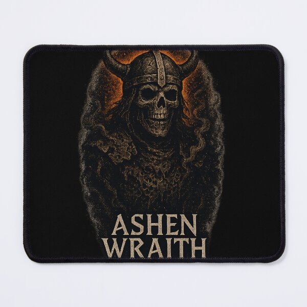 Item preview, Ashen Wraith Viking Skull Horned Helmet Graphic designed and sold by Mythborn Saga.