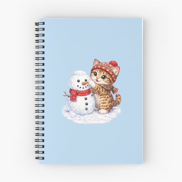 Item preview, cat making a snowman designed and sold by PasoaPaso2025.