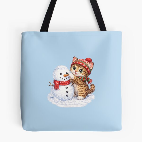 Item preview, cat making a snowman designed and sold by PasoaPaso2025.