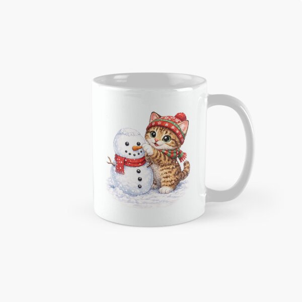 Item preview, cat making a snowman designed and sold by PasoaPaso2025.