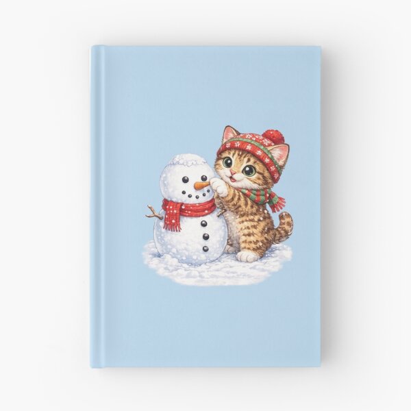 Item preview, cat making a snowman designed and sold by PasoaPaso2025.