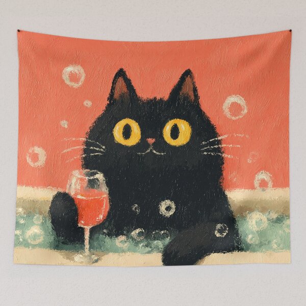 Item preview, Cat in Bubble Bath - S04 designed and sold by FlaskLab.