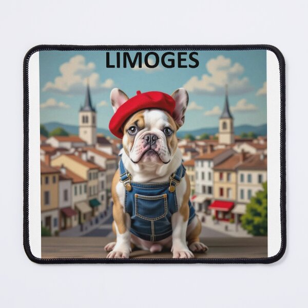 Item preview, Cute Frenchie in Limoges designed and sold by StickersNQuotes.