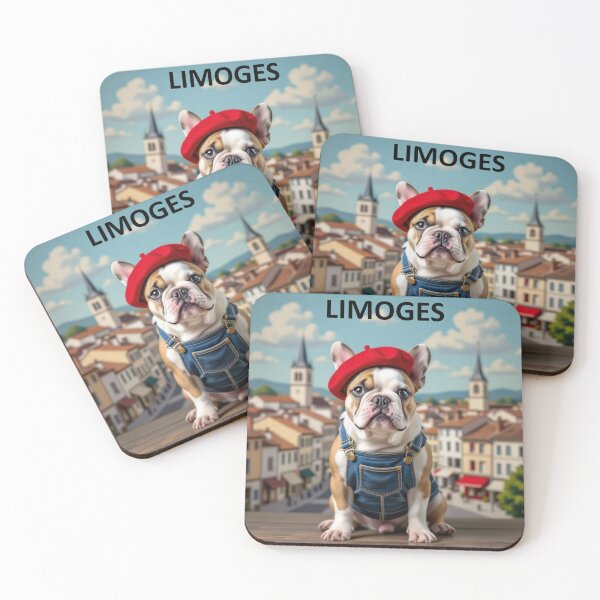 Item preview, Cute Frenchie in Limoges designed and sold by StickersNQuotes.